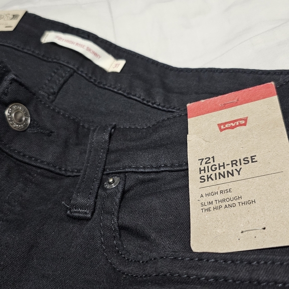 NWT Levi's 721 Skinny High Rise Jeans 31Sx28 - Picture 4 of 10